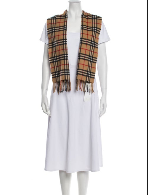 Burberry Lambswool Nova Check Pattern Scarf