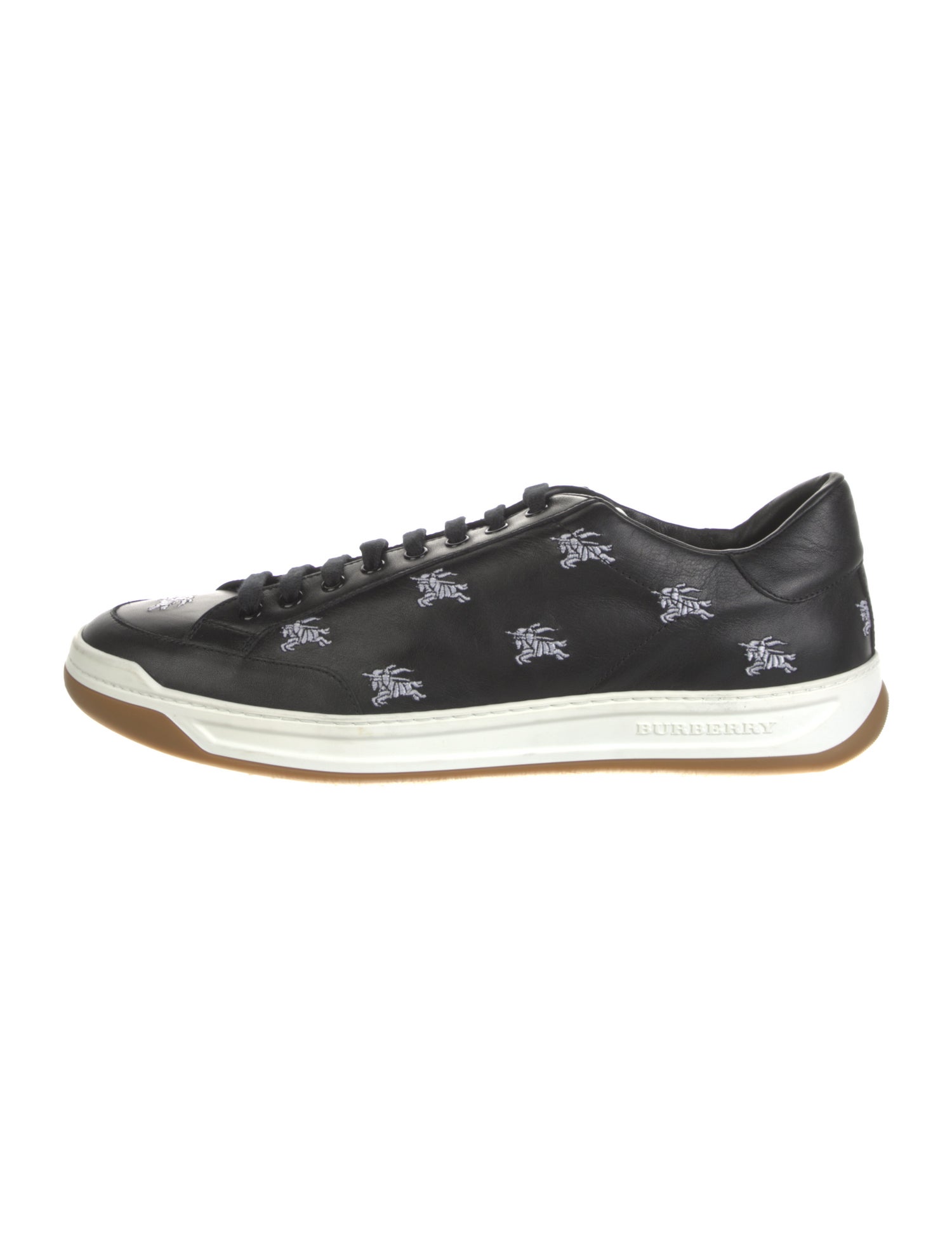 Burberry Leather Printed Sneakers