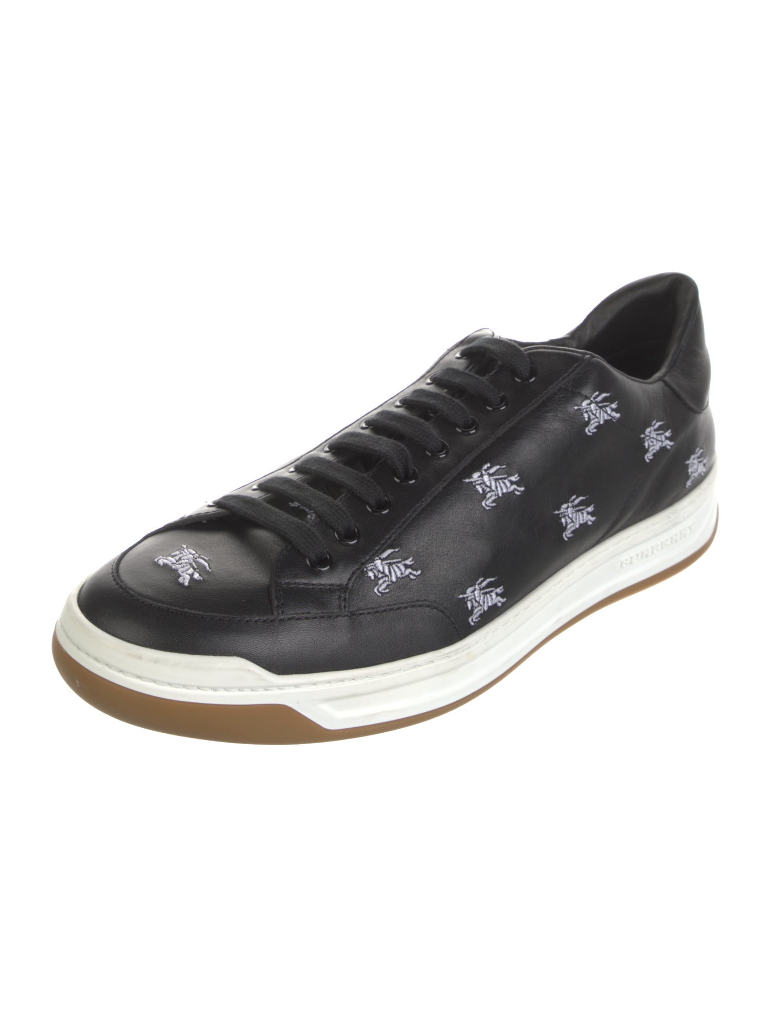 Burberry Leather Printed Sneakers