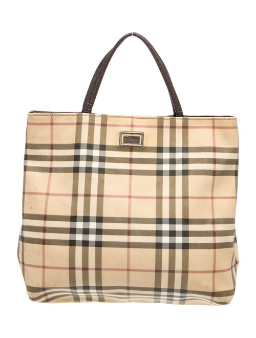 Burberry Nova Check Top Handle Bag