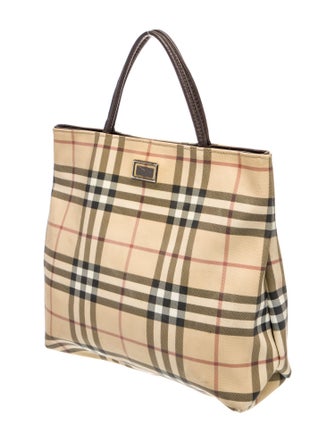 Burberry Nova Check Top Handle Bag
