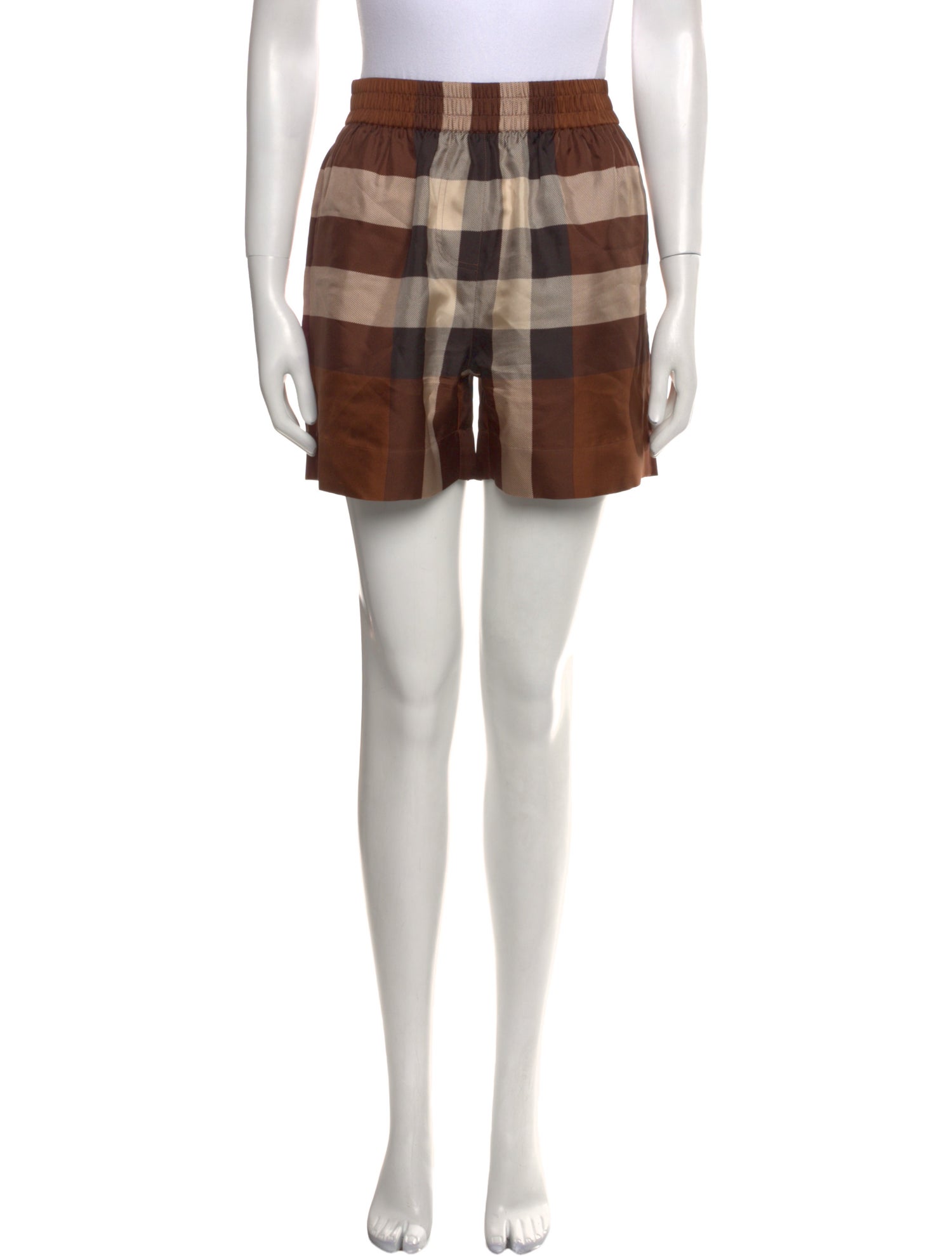Burberry Silk Mini Shorts