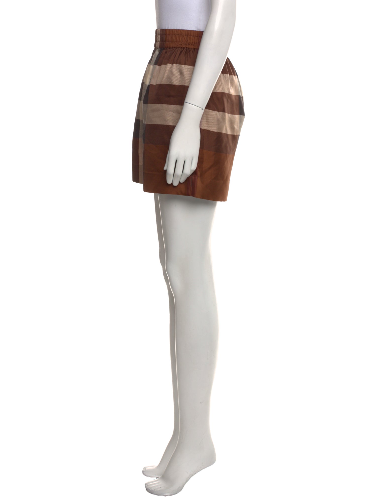 Burberry Silk Mini Shorts