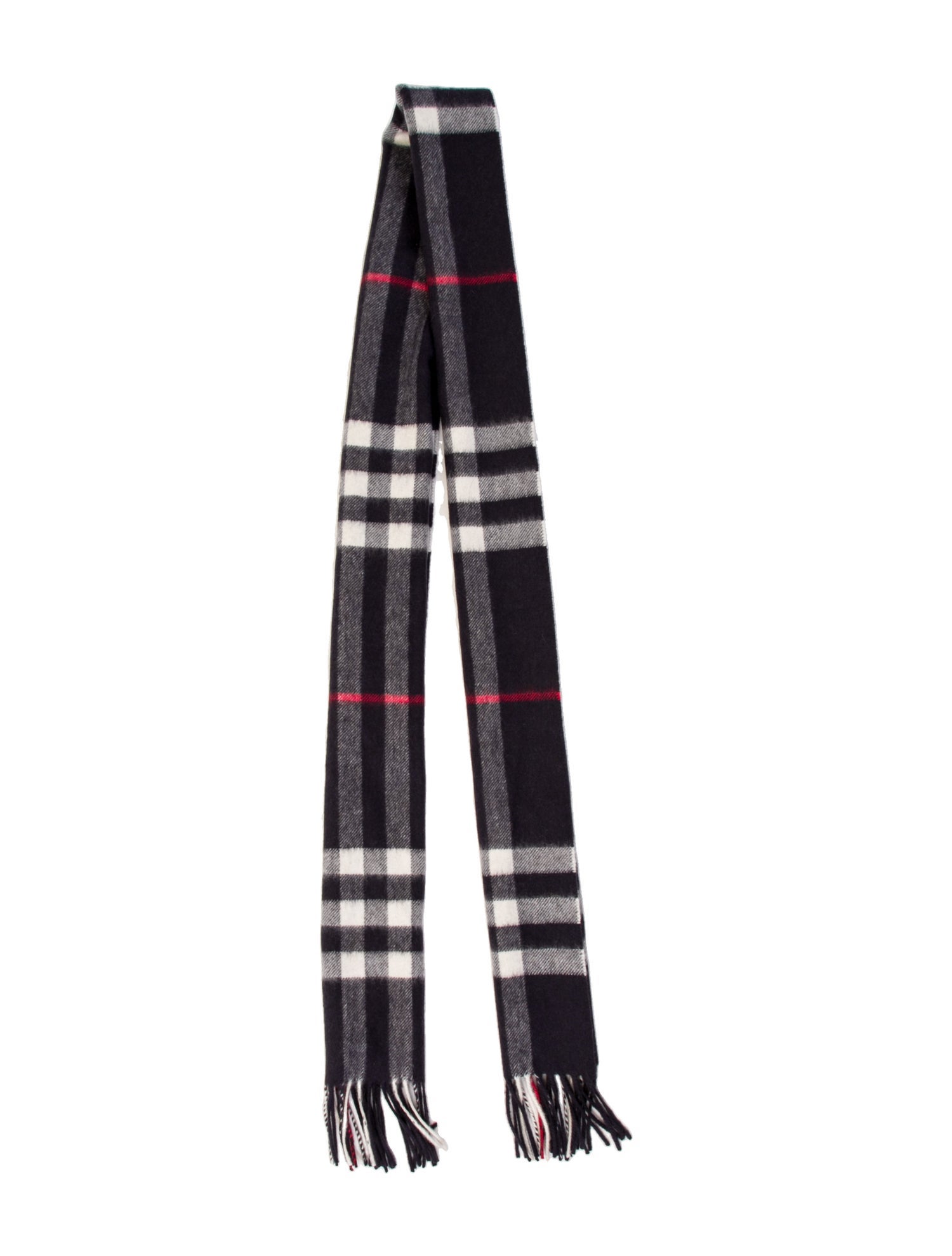 Burberry Wool Nova Check Pattern Scarf