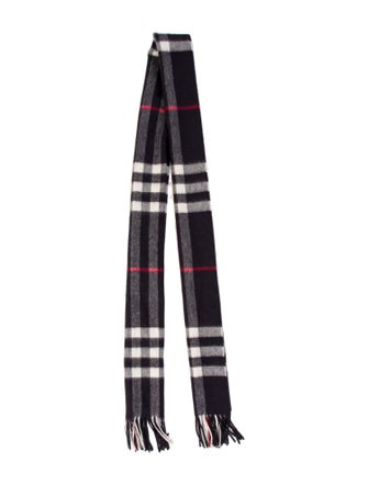 Burberry Wool Nova Check Pattern Scarf