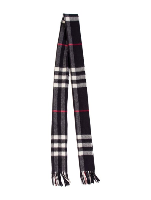 Burberry Wool Nova Check Pattern Scarf