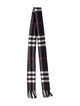 Burberry Wool Nova Check Pattern Scarf