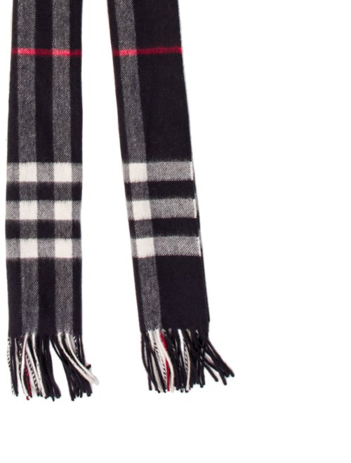 Burberry Wool Nova Check Pattern Scarf