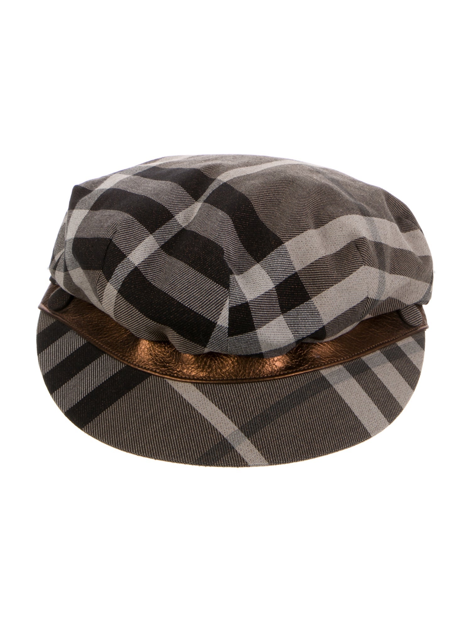 Burberry Glitter Check Newsboy Cap
