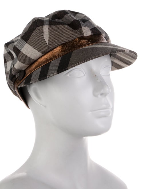 Burberry Glitter Check Newsboy Cap