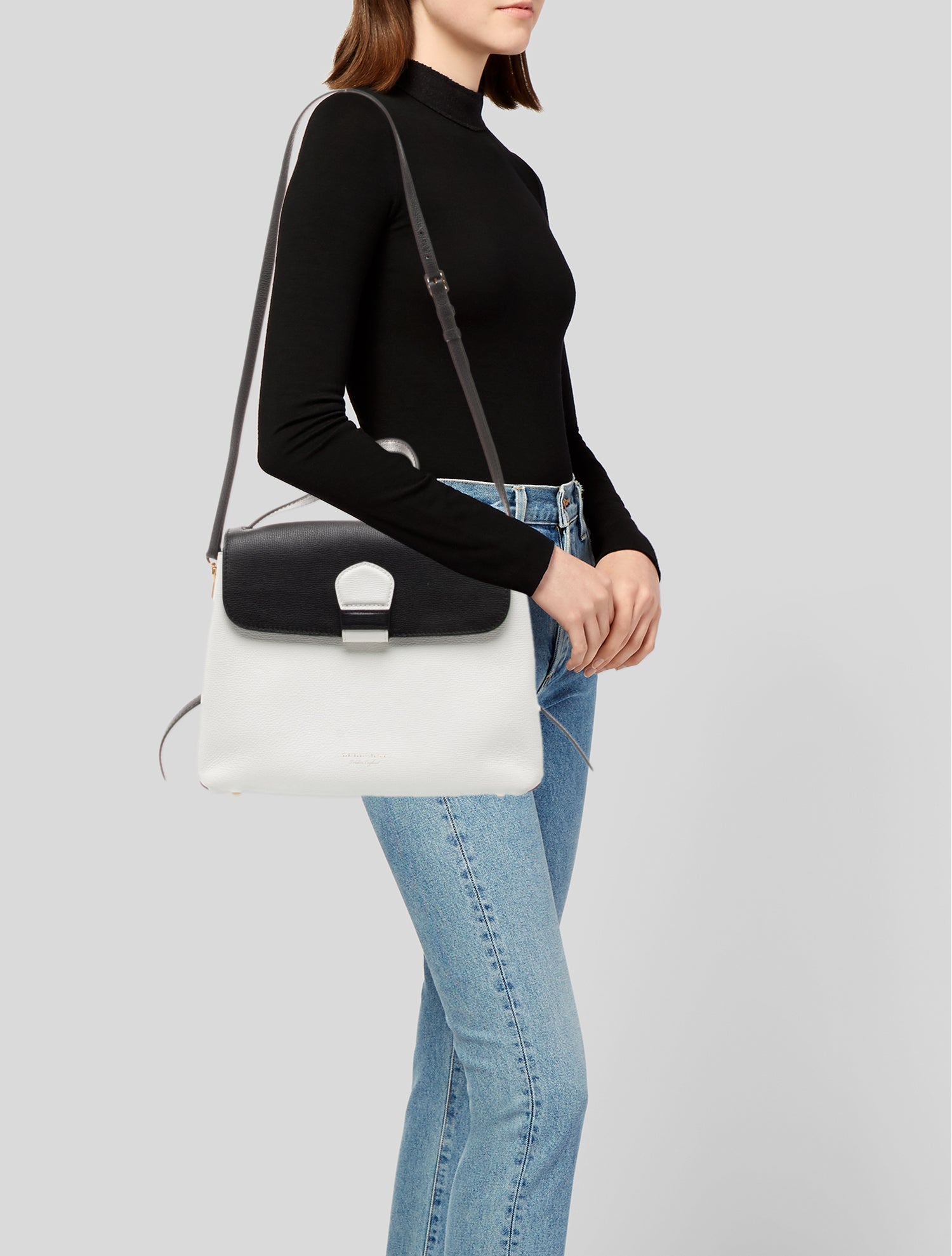 Burberry Leather Camberley Top Handle Bag