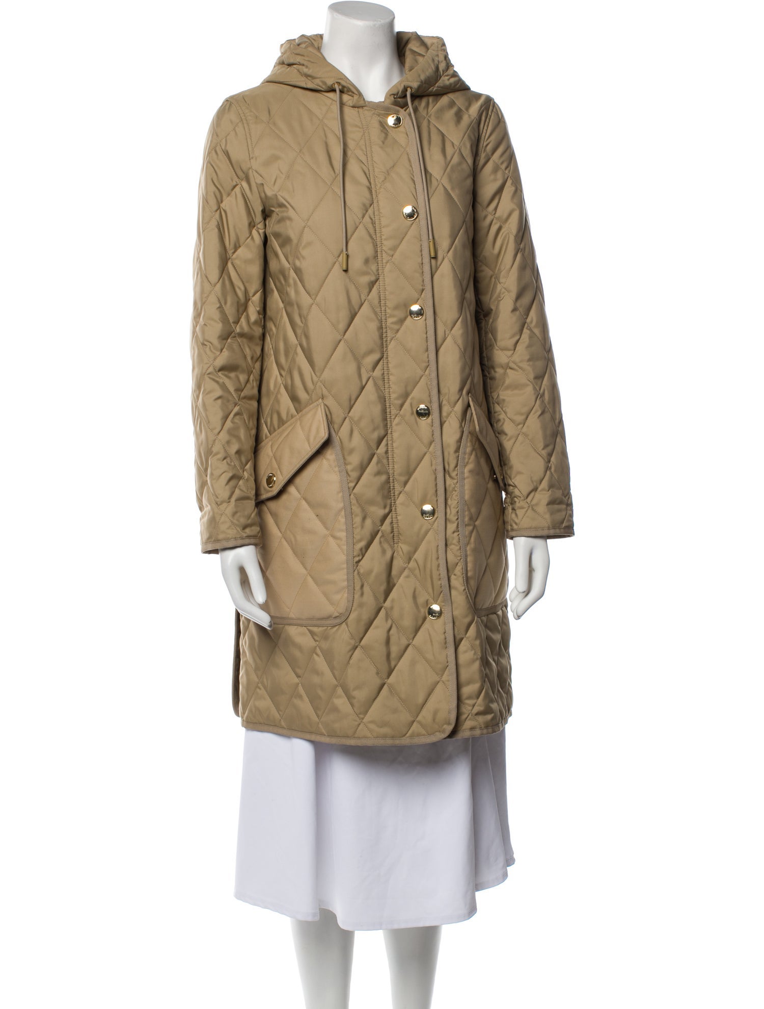Burberry Roxby Quilted Hooded Coat