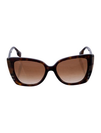 Burberry House Check Pattern Cat-Eye Sunglasses