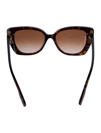 Burberry House Check Pattern Cat-Eye Sunglasses