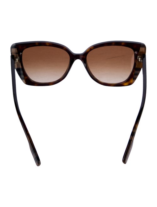 Burberry House Check Pattern Cat-Eye Sunglasses