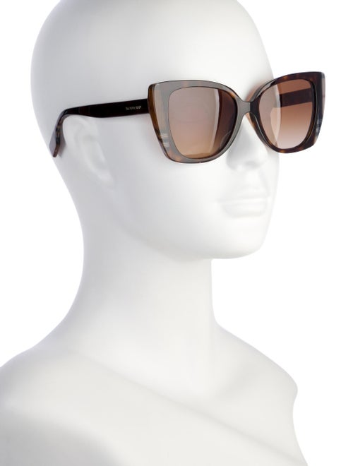 Burberry House Check Pattern Cat-Eye Sunglasses