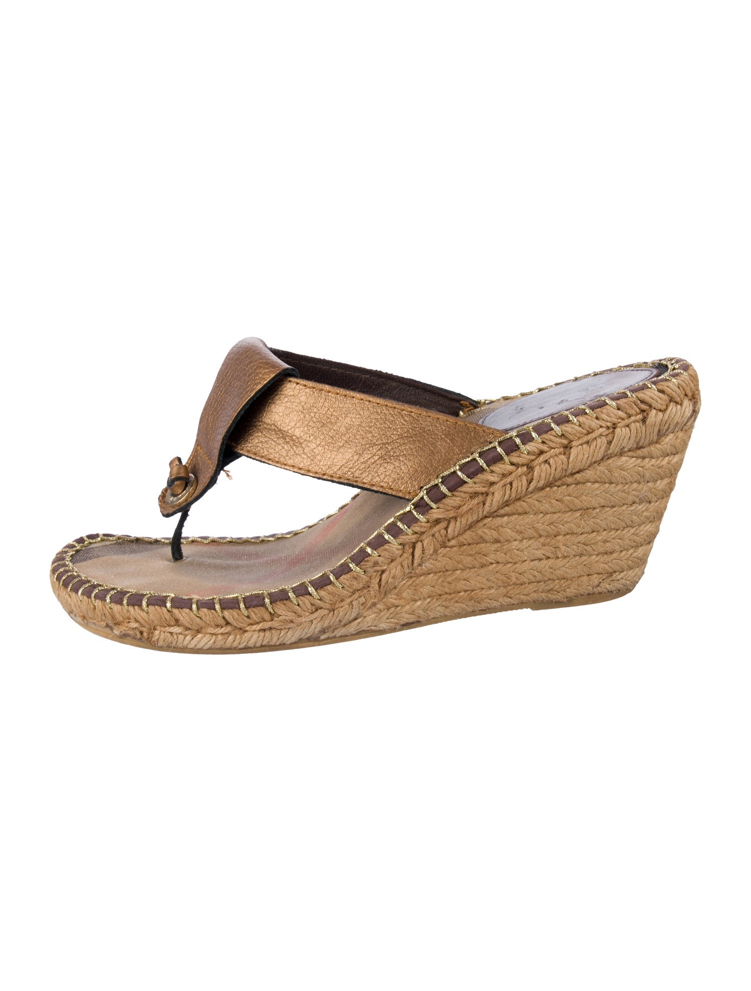 Burberry Exploded Check Pattern Leather Espadrilles