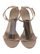 Burberry Leather T-Strap Sandals