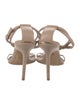 Burberry Leather T-Strap Sandals