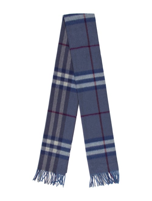 Burberry Cashmere Nova Check Pattern Scarf