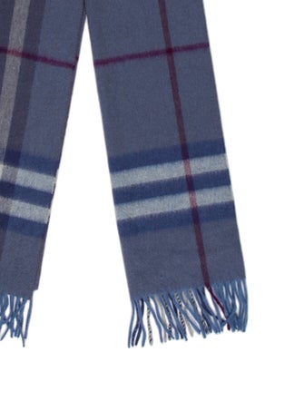 Burberry Cashmere Nova Check Pattern Scarf