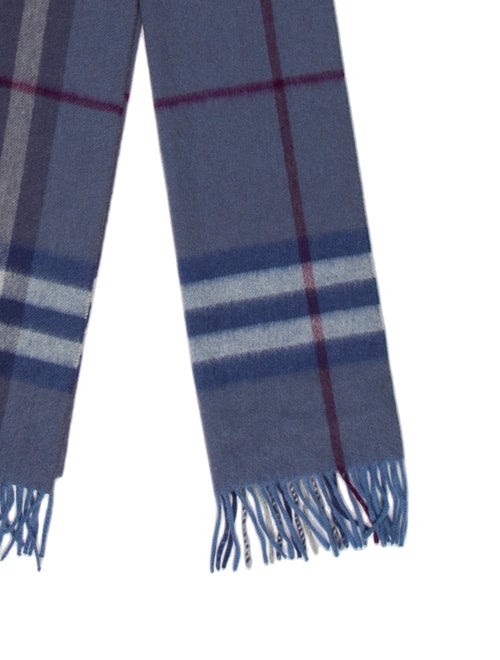 Burberry Cashmere Nova Check Pattern Scarf