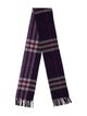 Burberry Cashmere Nova Check Pattern Scarf
