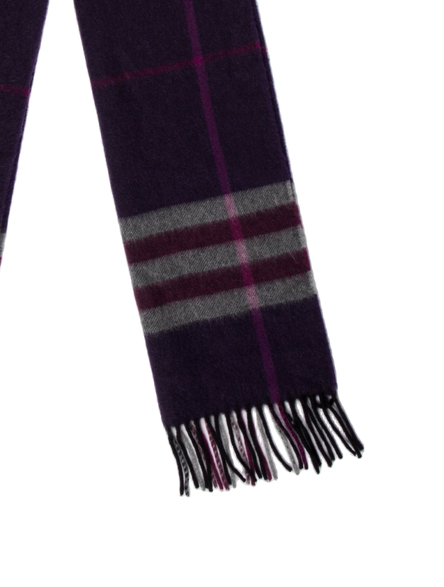 Burberry Cashmere Nova Check Pattern Scarf