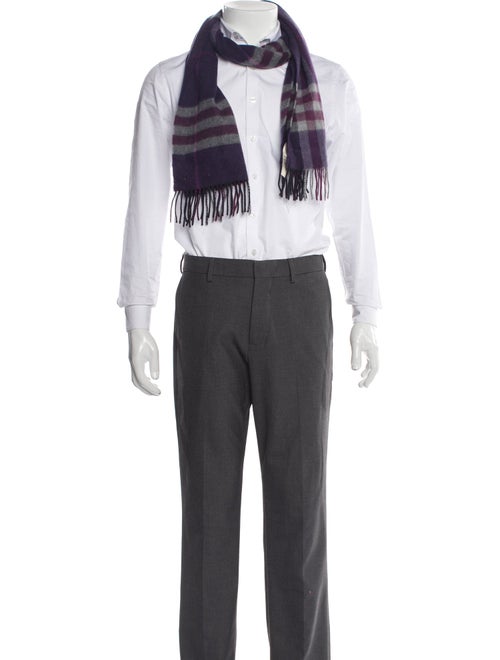 Burberry Cashmere Nova Check Pattern Scarf