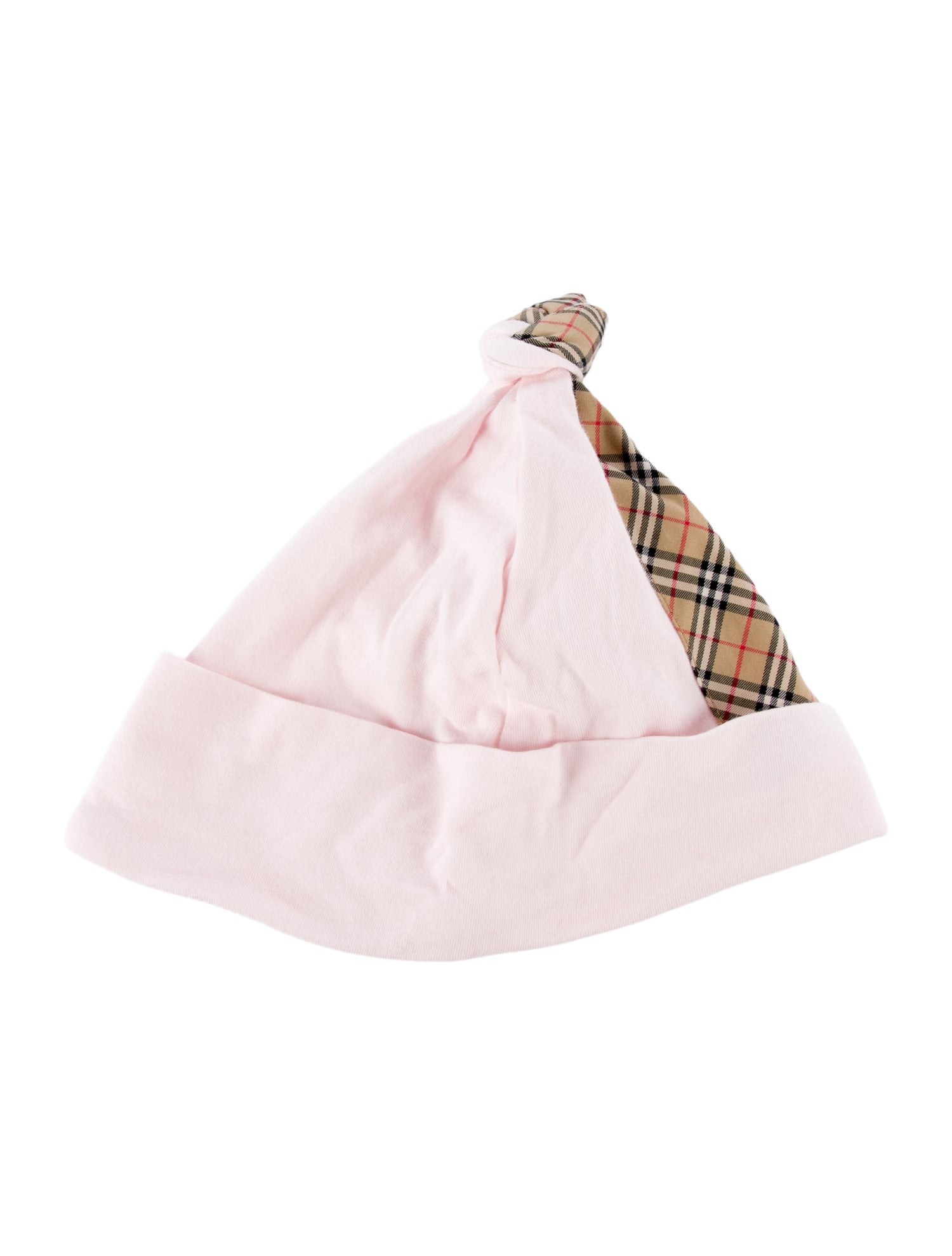 Burberry infant girls' pink multicolored beanie