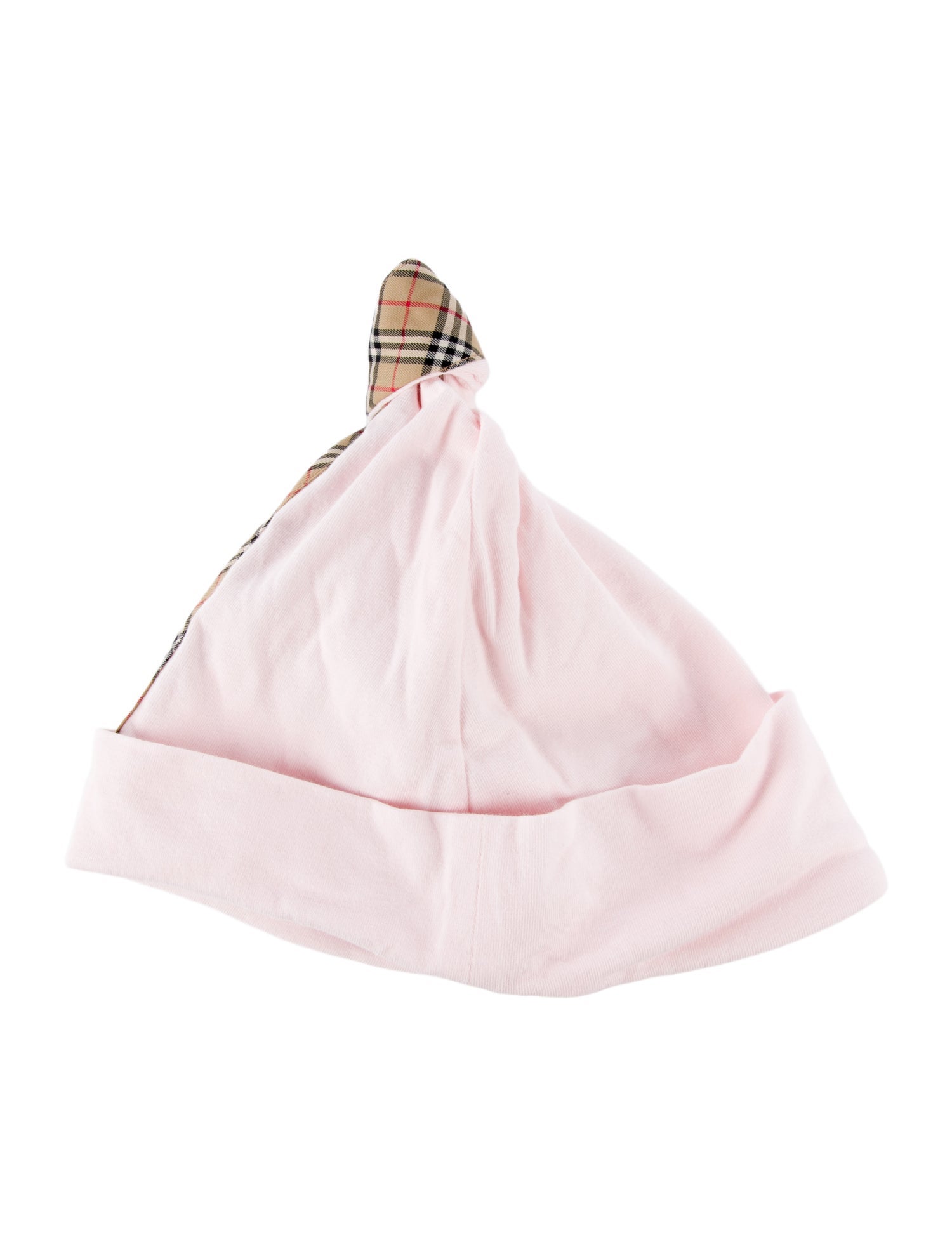 Burberry infant girls' pink multicolored beanie