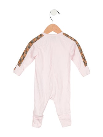 Burberry infant girls' pink multicore one piece