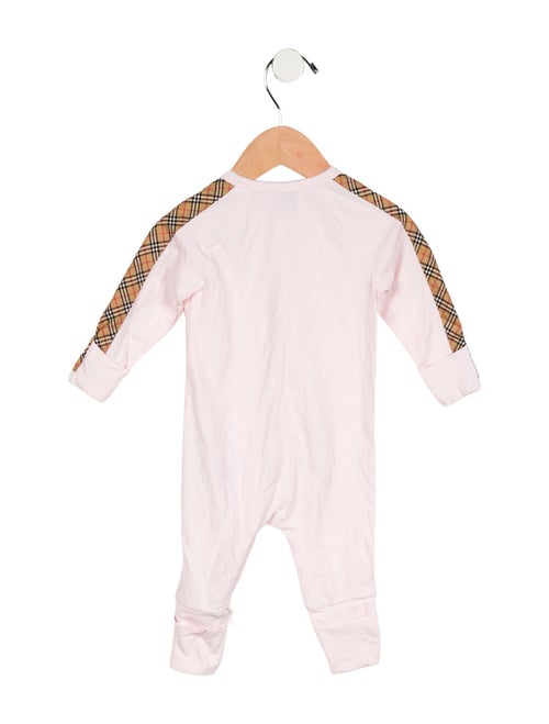 Burberry infant girls' pink multicore one piece