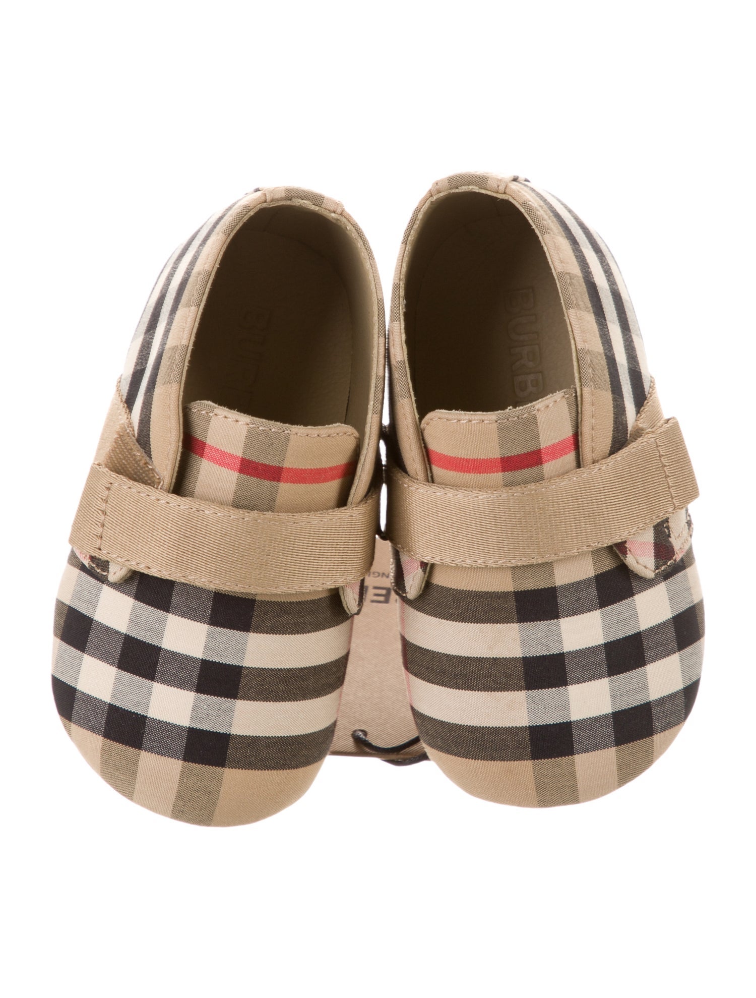 Burberry Infants' Checkprint Booties w/ Tags