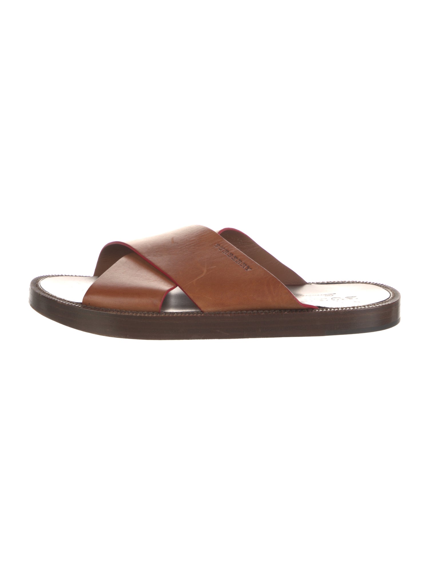 Burberry Leather Slides