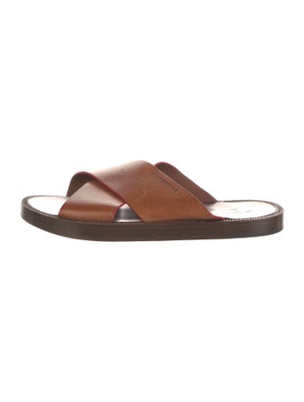 Burberry Leather Slides