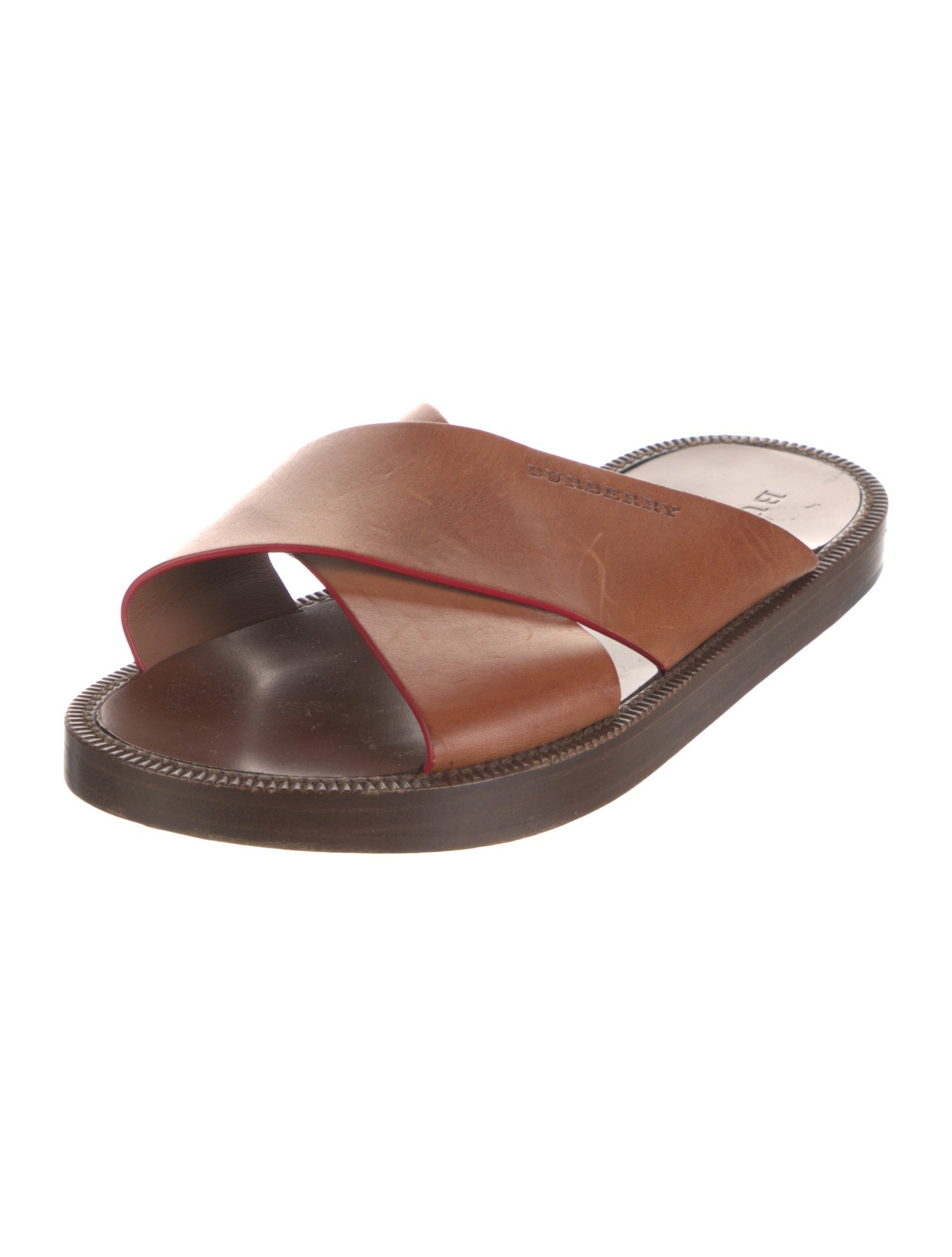 Burberry Leather Slides