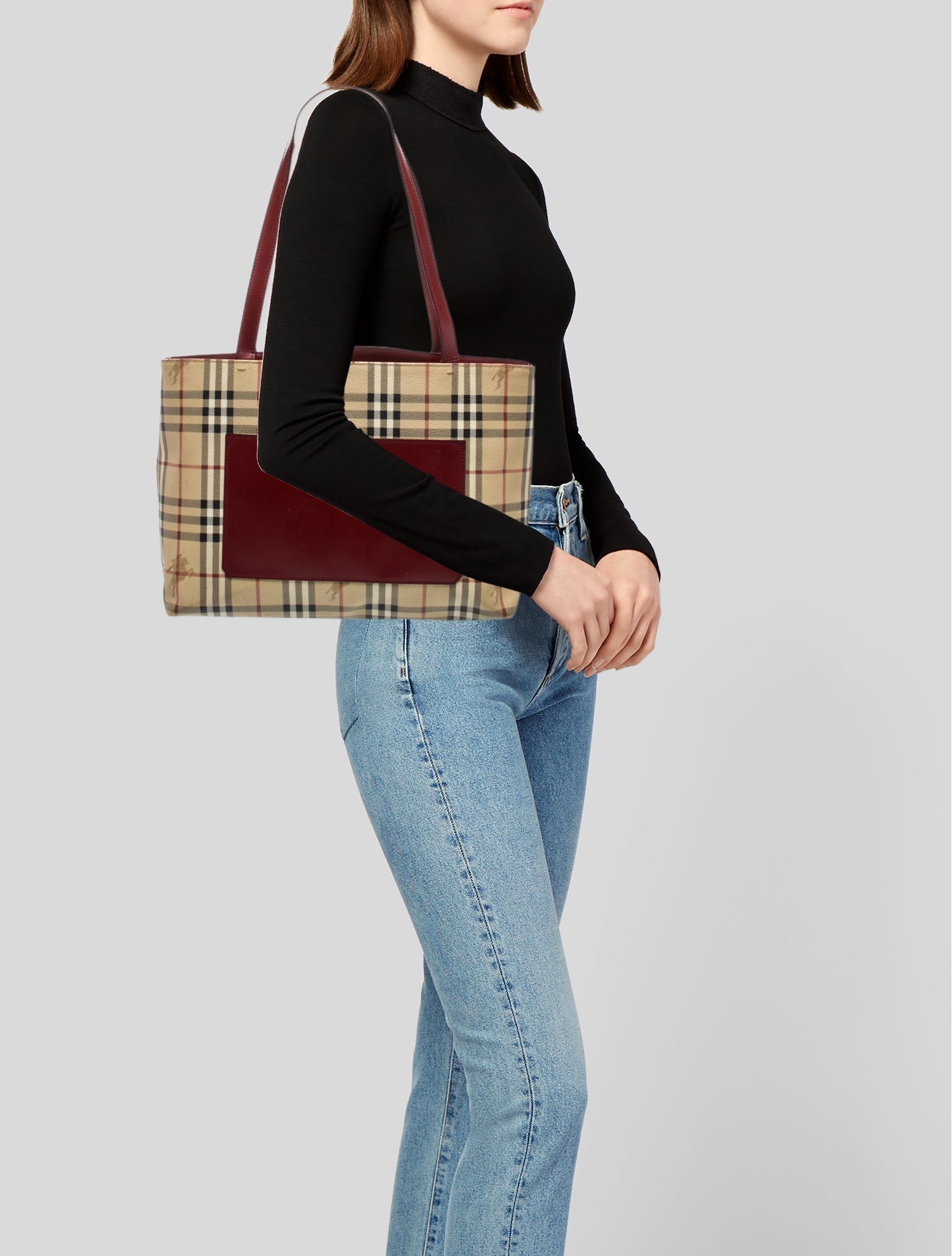 Burberry Haymarket Check Tote