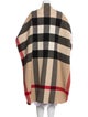 Burberry Wool Plaid Print Coat