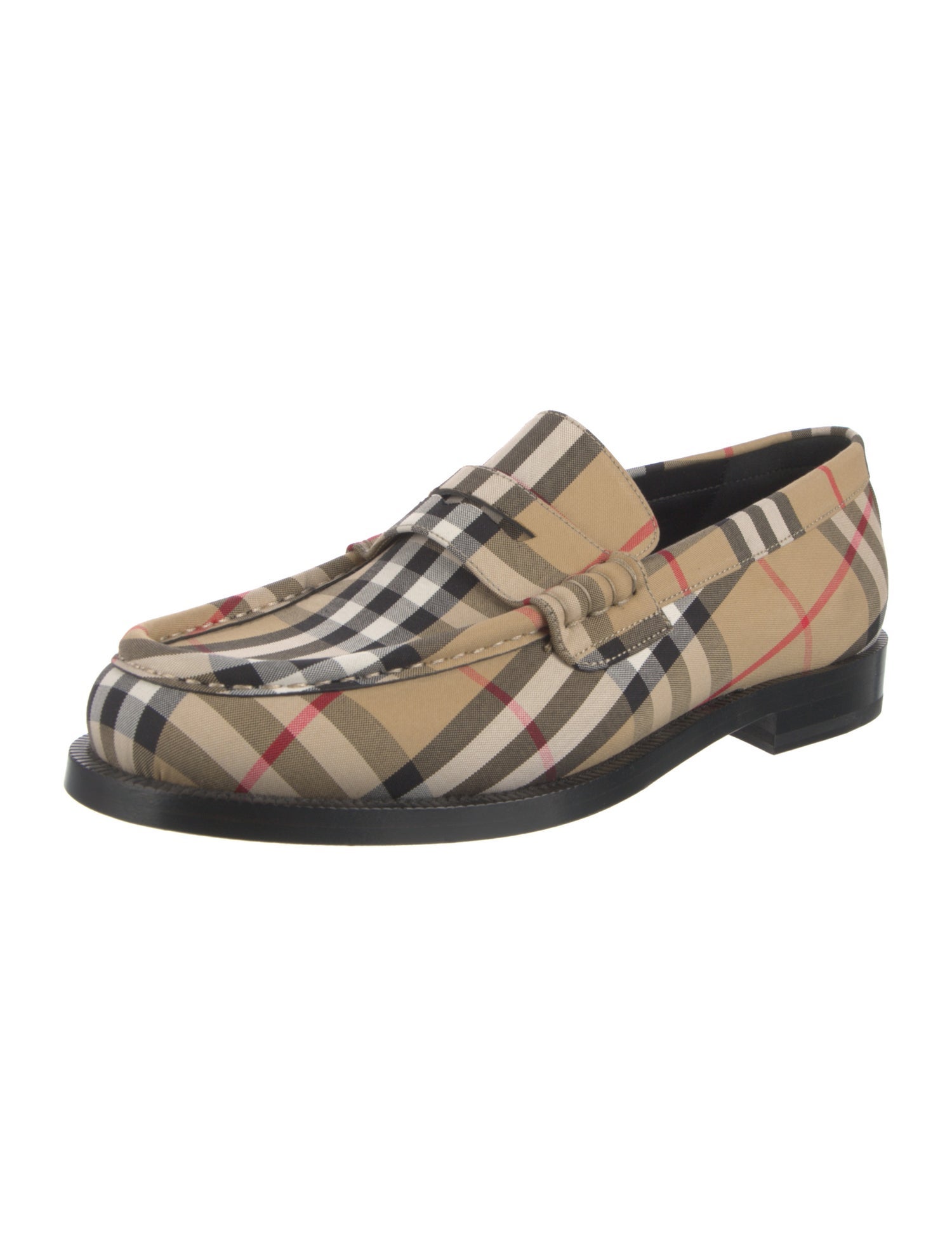 Burberry Nova Check Pattern Loafers