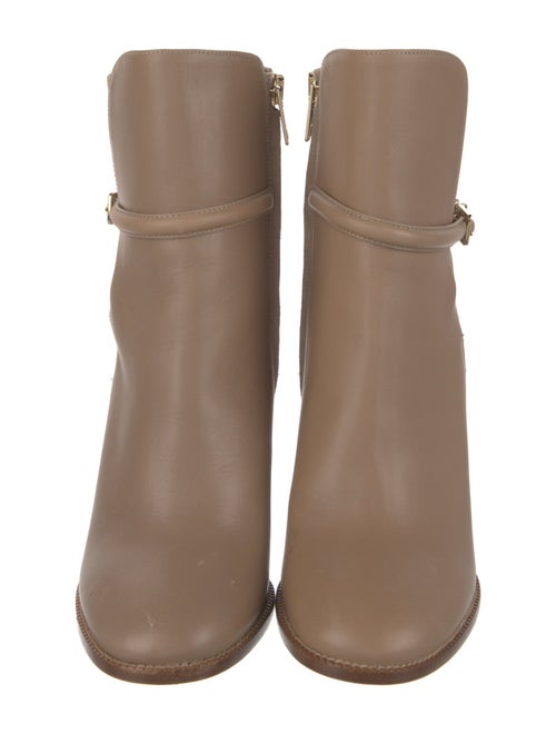 Burberry House Check Pattern Leather Boots