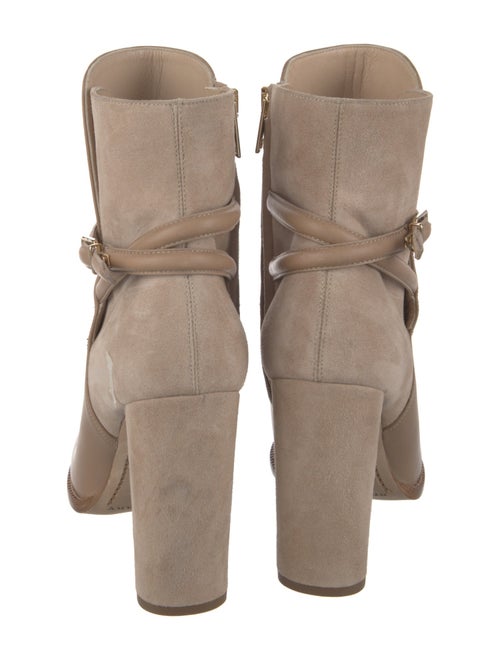 Burberry House Check Pattern Leather Boots