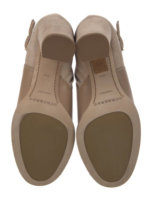 Burberry House Check Pattern Leather Boots