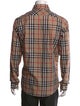 Burberry London Plaid Print Long Sleeve Dress Shirt