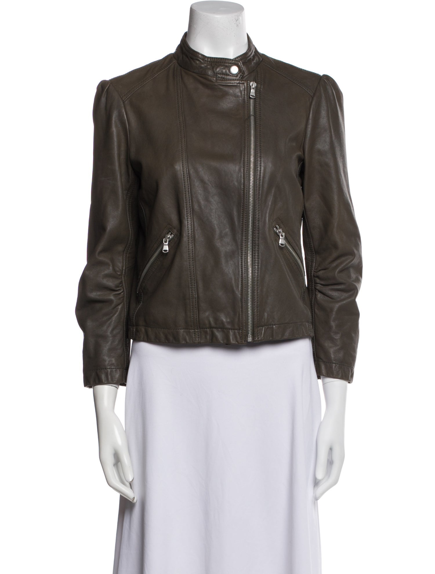 Rebecca Taylor Lamb Leather Biker Jacket