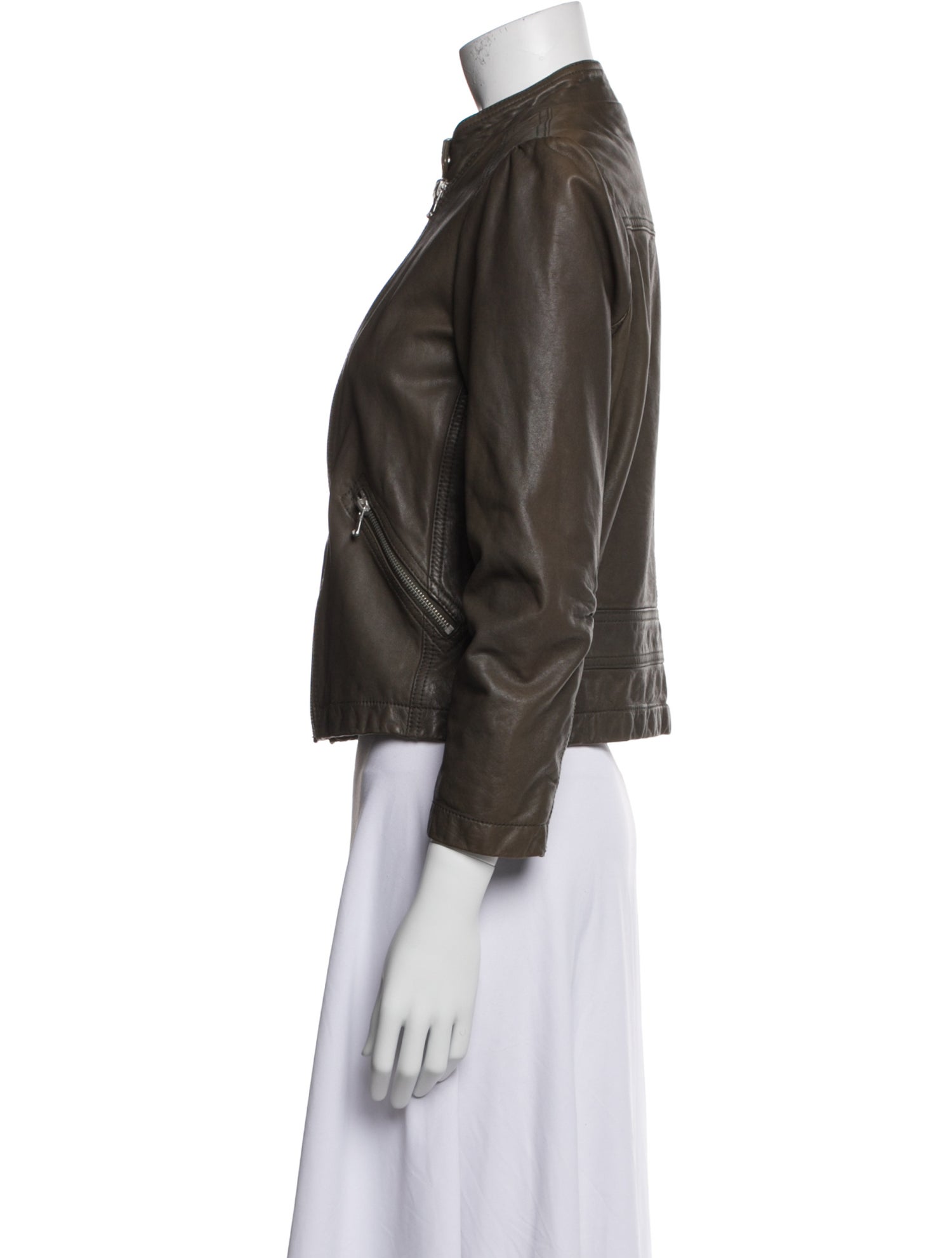 Rebecca Taylor Lamb Leather Biker Jacket
