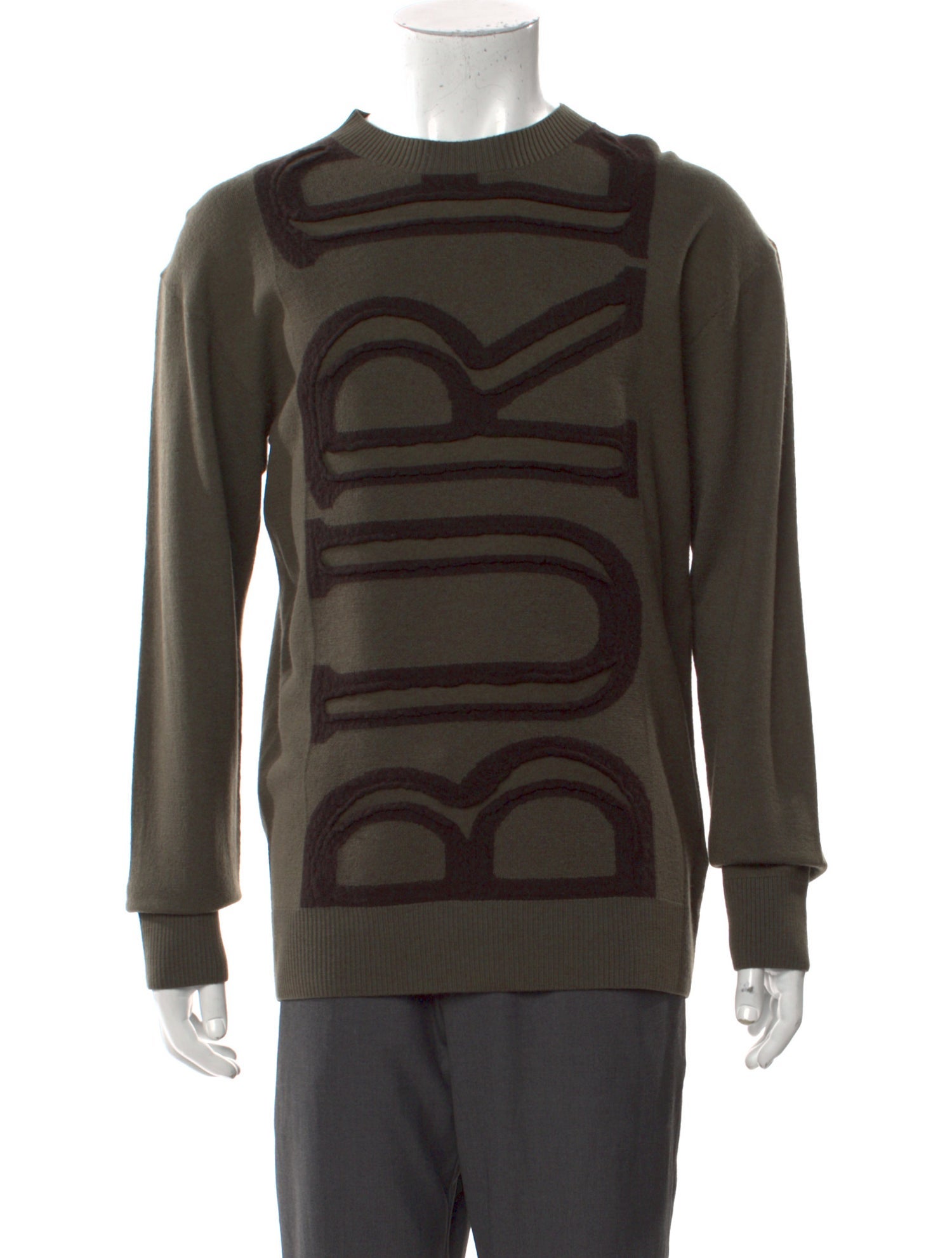 Burberry Wool Graphic Print Sweatshirt
