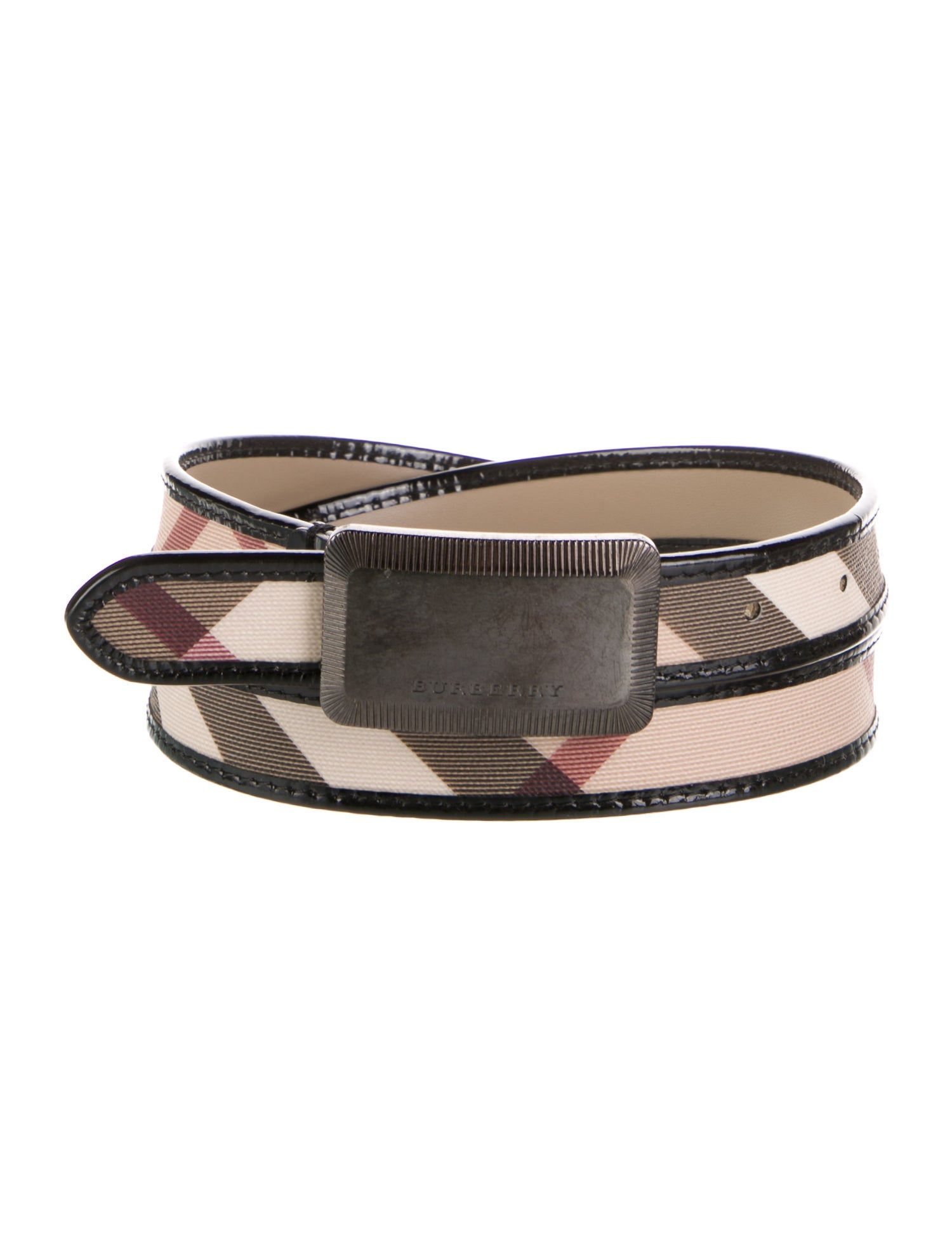 Burberry Skinny Patent Leather Belt