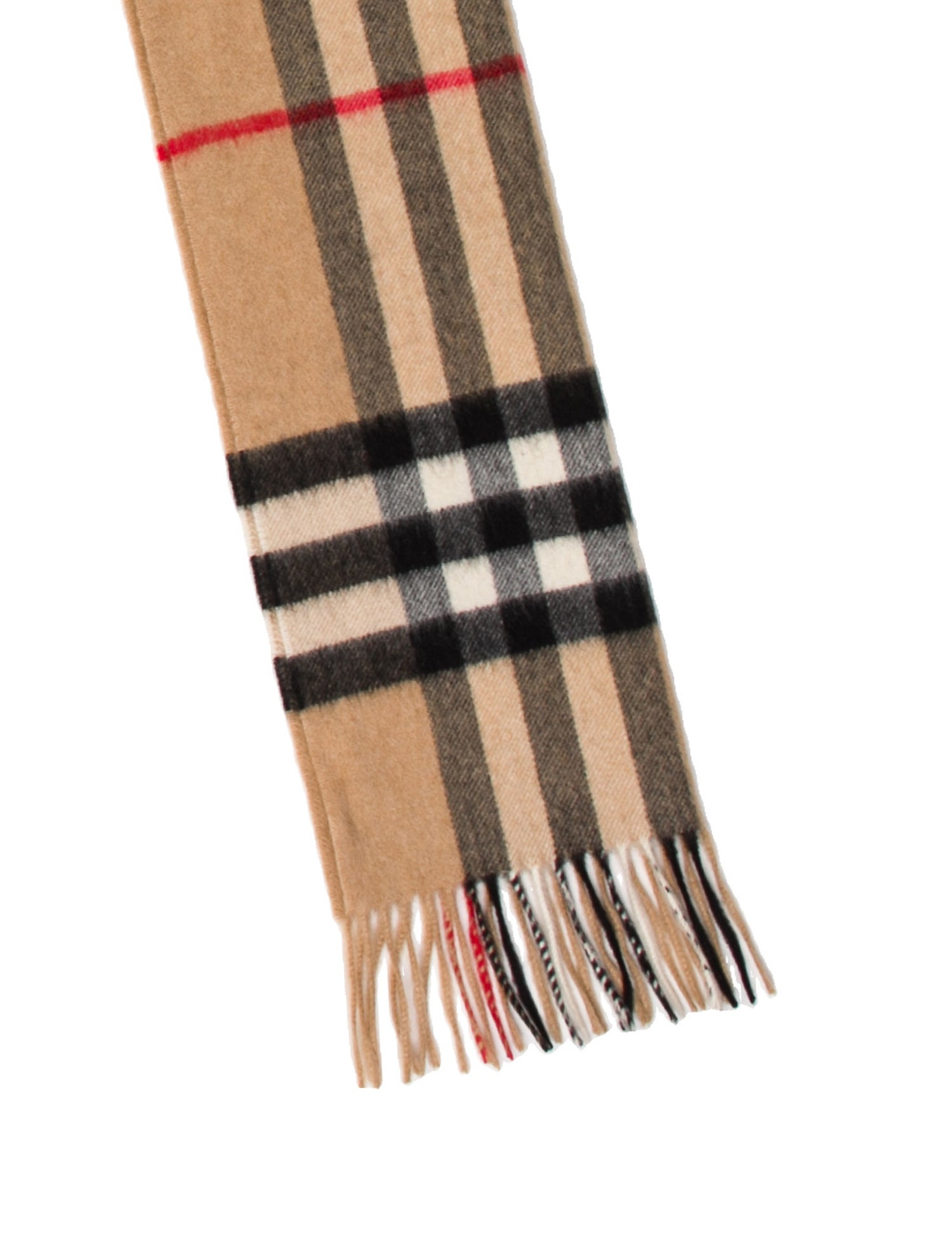 Burberry Cashmere Nova Check Pattern Scarf