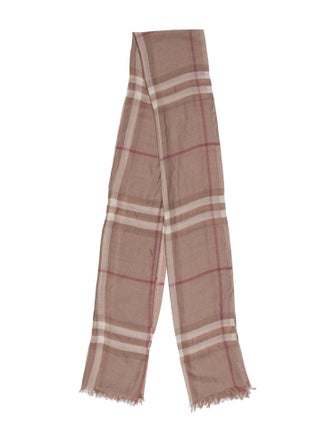Burberry Silk House Check Pattern Scarf